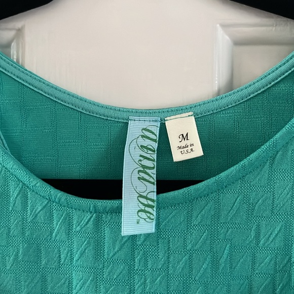 Francesca’s Teal Fit & Flare Dress - Size M - Picture 2 of 5